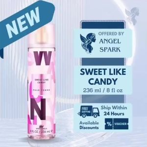 (SET OF 3) Sweet Like Candy Vanilla Perfume Mist – Womens Sweet Aroma Brume Parfumée 236ML