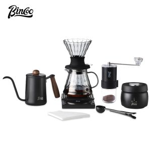 Bincoo tay Brew thông minh Mug Bình đựng cà phê đặt cà phê đồ dùng V60 túi lọc cà phê thủy tinh cho hộ gia đình và văn phòng 600ml