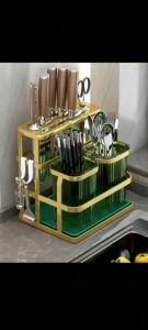 Rak Sendok Pisau Rak Dinding Tempat Sendok Garpu Peniris Alat Makan Rak Dinding Dapur