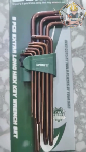 KATOOLS ~ Wynns Allen Key Wrench 9pcs Extra Long Set