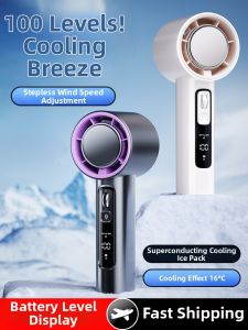 Portable Handheld Mini Fan Long Battery Life Office Cooling Tool Quiet Operation Desktop Charging Semiconductor for Students