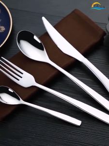 Bộ Dao Dĩa Ăn Bít Tết Inox 304 Chuẩn Nhà Hàng SSGP Set Dao Nĩa Steak Phong Cách Âu Đúc Nguyên Khối Dày Dặn Lưỡi Răng Cưa Sắc Bén Cao Cấp Đạt Chất Lượng LFGB Đức