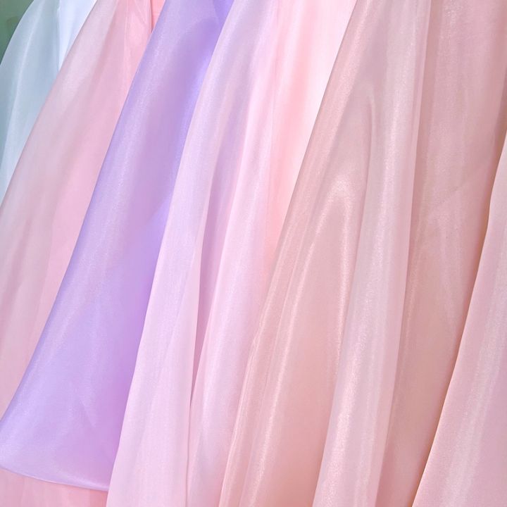 ผ้าแก้ว ผ้าแก้วออแกนดี้ ผ้าออแกนดี้ Organdy ผ้าไหมออแกนดี้ ผ้าตัดชุด ...