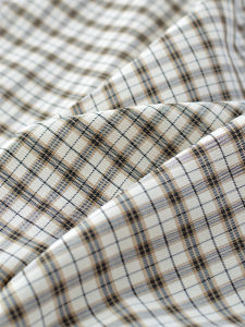 ผ้าชุดสูทลายสก็อตยืดหยุ่นเบาๆ ทรงหลวม ผ้า DIY สำหรับฤดูใบไม้ผลิและฤดูร้อน ผ้ากระโปรงและกางเกง ผ้าฝ้ายโพลีเอสเตอร์