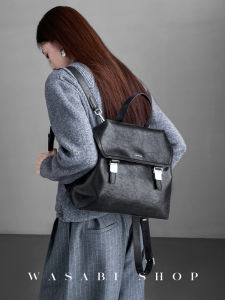 VIBERING Retro Soft Leather Backpack Large Capacity Commuter Style Womens Bag Trendy College Wind 2025 New Arrival