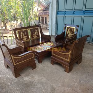 kursi tamu jati Jepara terlaris set meja tamu jati termurah