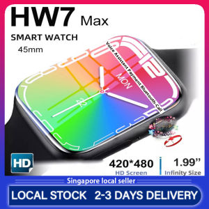 HW7 Max Smart Watch Series 7 Smartwatch 1.99 inch Full Screen Power Saving Mode Men Women Calculator NFC Watch