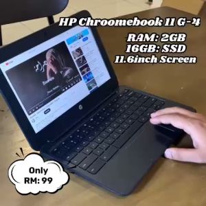 HP Chromebook 11 G4 11.6" Intel Celeron N2840 Dual-CPU 4GB RAM 16GB SSD 2-in-1 Chrome OS Laptop with HDMI USB 3.0 & WiFi