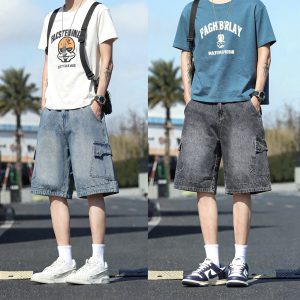 Mark Fairwhale | Quần Short Denim Rửa Mỹ Phong Cách Đùi Thẳng