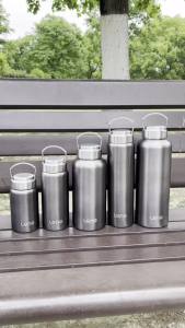 450-1500ml Stainless Steel Water Bottle Single Wall Bottle Large Capacity Big Mouth Bottle with Lid Cycling Drinkware Sports