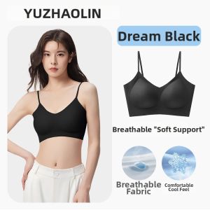Yuzhaolin | Lightweight Small Bust Gather Support Bra Nude Skin-like Thin Strap Back Beauty