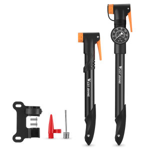 【New Arrival】 Bicycle Air Pump with Gauge Hand Tire Air Inflator Schrader Presta Valve 360 Degree Rotating Head for Bicycle Basketball