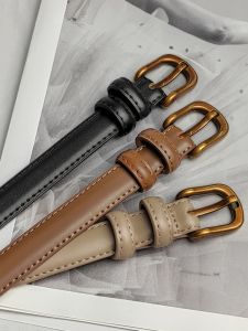 กระโปรงยีนส์สีดําเข็มขัดสําหรับผู้หญิงฤดูร้อนสไตล์ย้อนยุคตกแต่งที่เรียบง่ายเอวกว้างเข็มขัดหัวเข็มขัดโลหะผสมสําหรับเยาวชน