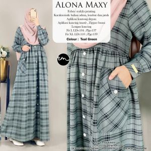 Gamis Terbaru Lebaran 2023 Modern Lebaran Mewah Elegan Import Dewasa Terbaru Kekinian Long Dress Wanita Muslimah Ibu Remaja Promo Diskon Termurah Setelan Terbaru Alona Maxy by Ratu Mulabes