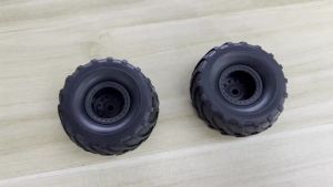 Bộ 4 Vành Và Lốp Xe Quái Vật Tỷ Lệ 1/24 Đường Kính Ngoài 52mm*27mm Lục Giác 7mm Cao Su Dành Cho Xe FCX24 SCX24 C10 JLU Deadbolt Gladiator Bronco Crawler