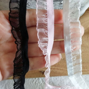 5 Mét Dây Thun Trang Trí Viền Ren Xếp Ly Viền Gỗ Cổ Áo Phụ Kiện May Vá DIY Vật Dụng Thủ Công Gia Đình