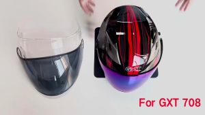 Local! Moto Motorbike Helmets GXT 708 Motorcycle Helmet Visor Black Visor for GXT708 Motosikal