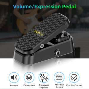 VE-P1 Volume Expression Guitar Effect Pedal 2-in-1 Dual Control Silent Buffer Metal Chassis Stereo Interface for Guitar Bass