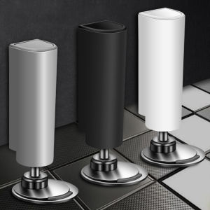 1/2/4PCS Heavy Duty Magnetic Door Stopper Stainless Steel Doorstop Black Without Punching Door Suction Door Holder Door Hardware