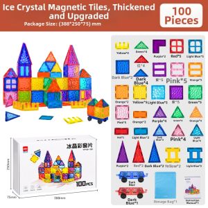 deli | Educational Magnetic Tiles 3-6 Years 100 Pieces