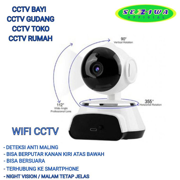 [COD]CCTV WIFI WIRELESS KAMERA KEAMANAN TOKO RUMAH MASJID | Lazada ...