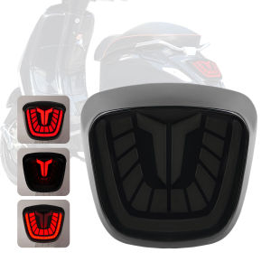 Motorcycle LED Taillights Brake Lights Blackened Taillights For Vespa Motorcycle modified Spring Sprint 150  Smoked flow Lamp
