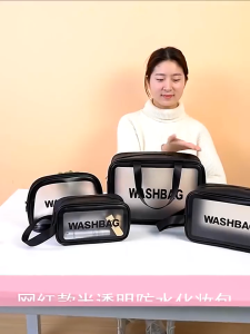 MGHL0594 Tas Kosmetik Transparant Washbag Pouch Kotak Travel Make Up Bag Organizer Dompet Kosmetik Toiletry Waterproof