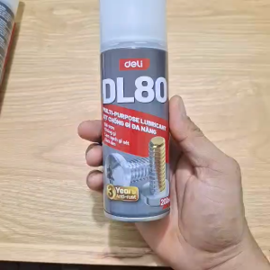 Deli DL80 Xịt Chống Gỉ Đa Năng dầu mỡ đa năng chống gỉ làm sạch gỉ sét 200ml