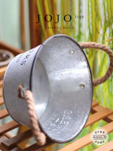 American Style Rustic Iron Plant Pot Vintage Creative Meaty Plant Container JOJOS L. PD.forest Iron Art Home Decor Accessories