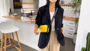 Homer Safiya Korean Style Mini Crossbody Bag Small Square Bag for Women