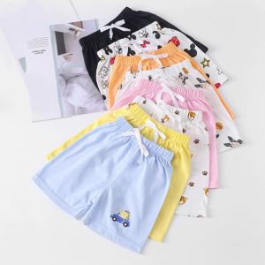 Kids High Quality Cotton Shorts Pants Cute Design Plain Color Soft and Comfortable for Boys and Girls 2-7 Years Old