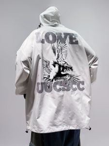 Loose American Oversized Hooded Sun Protection Jacket