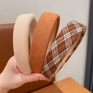 Anti-Slip Childrens High Skull Base Hairband Little Girl Korean Style Milk Coffee Color Hair Clip Female Child Hair Accessories