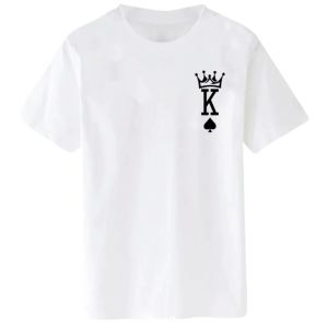 Kaos Pria Atasan Laki Laki Baju Pria Kaos Oblong Baju Kaos Cowok Lengan Pendek King of Spade