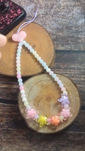 Tali Strap Gantungan HP PREMIUM Manik Jelly Love Stars/Gelang Hp Gantungan Tas/Kunci/Lanyard HP aestetik