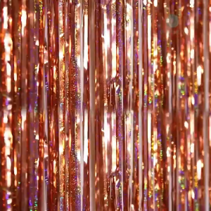 DINOSO Tirai Rumbai Foil Curtain Laser Glitter Glossy 1x2M Backdrop Latar Belakang Foto Pesta dan Dekorasi Ulang Tahun