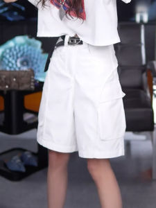 Shalldoer | Quần Jeans Denim Màu Trơn Cạp Cao Phong Cách Hàn Quốc Cho Nữ Quần Làm Việc Thời Trang Mùa Hè Quần Thường Ngày Thoải Mái