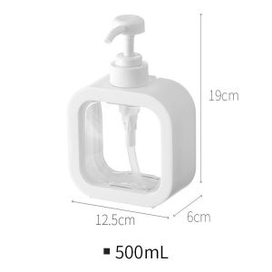 Botol Dispenser Sabun Cair Bahan Plastik/ Botol Pump Kapasitas 300ml Dan 500ml