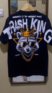 ART DISTRO / KAOS BEAR TRASH KING / BAJU TERBARU /TSHIRT BAJU /KAOS DISTRO TERBARU PRIAWANITA COTTON