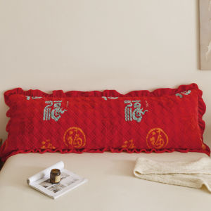 SUNLIGHT HOME Velvet Lace Long PillowcaseThickened Lengthen Pillow Case With ZipperSimple Bolster CaseHigh Quality Couple Pillowcase