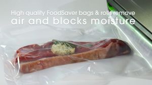 FoodSaver® FFS005 Stainless Steel Vacuum Sealer | Integrated Roll Storage & Cutter | Multi-Function Modes
