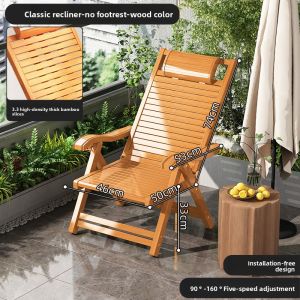ZHUSHANXIA | Elderly-Friendly Folding Recliner Chair