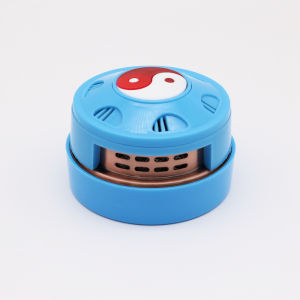 Hộp Ngải Cứu Bằng Đồng Cổ Kiểu Cầm Tay Dày Dặn Hộp Ngải Cứu Ấm Áp Đế Chống Nóng Kèm Châm Cứu Thái Cực