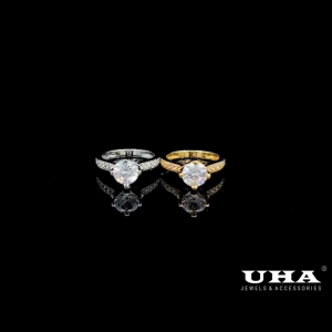 N871 Nhẫn nữ  đính đá CZ cao cấp sáng lấp lánh UHA
