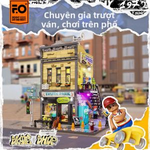 Funwhole | Bộ Xây Dựng Tòa Nhà Phong Cách Đường Phố Mỹ
