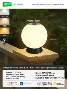 DGY | Solar Waterproof Pillar Light for Outdoor Garden