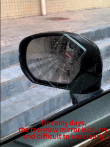 ที่กันฝนกระจกมองหลังรถยนต์ ลายคาร์บอนไฟเบอร์ ติดตั้งง่าย ป้องกันฝนและแสงแดดส่องเข้ามาได้ 2 ชิ้น