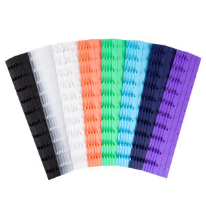 Colorful Ten-Hole Plastic Binding Strip Mixed A4 Clip 3mm-36mm Black Blue Red Horse Cartridge Ten-Hole Press Strip 100-Piece Binding Machine Binding Strip