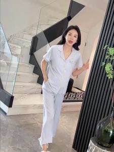 Mom Jane | Postpartum Lightweight Maternity Sleeping Suit Short Sleeve with Padding Modal Top and Pant Set