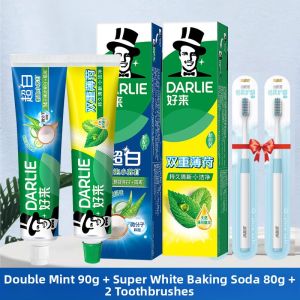 Darlie | Breath Freshening Fluoride Anti-Cavity Toothpaste and Toothbrush Set